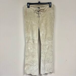 Rampage vintage suede tie front pants. Size 5/6
